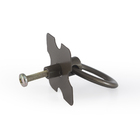 Kit 4 Puxadores Argola + 4 Dobradiças Mexicana - Ouro Velho