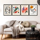 Kit 4 Quadros Arte Contemporânea Matisse 45x34cm - Com Vidro