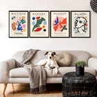 Kit 4 Quadros Arte Matisse - Colorido 33x24cm - Com Vidro Mol