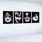 Kit 4 Quadros Banda Kiss