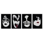 Kit 4 Quadros Banda Kiss