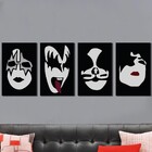 Kit 4 Quadros Banda Kiss