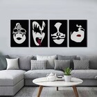 Kit 4 Quadros Banda Kiss