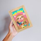 Kit 4 Quadros Decorativos Animais Infantil Bebê Fofos Bichinh