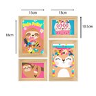 Kit 4 Quadros Decorativos Animais Infantil Bebê Fofos Bichinh
