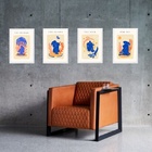 Kit 4 Quadros Decorativos Artes Zen Matisse 33x24cm - Com Vid