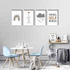 Kit 4 Quadros Decorativos Quarto De Bebê 30x40cm