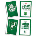 Kit 4 Quadros Do Palmeiras 21 X 31cm Sem Moldura Decoração De