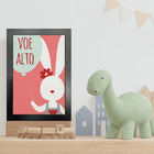 Kit 4 Quadros Infantil Leão Animais Bichos Frases 20x30cm - M