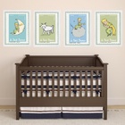 Kit 4 Quadros Quarto Infantil Menino Pequeno Príncipe 33x24cm