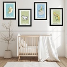 Kit 4 Quadros Quarto Infantil Menino Pequeno Príncipe 33x24cm