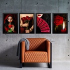 Kit 4 Quadros Umbanda - Maria Padilha 33x24cm - Com Vidro Mol