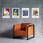 Kit 4 Quadros Vintage Posters Matisse E Picasso 33x24cm - Com