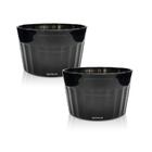 Kit 4 Ramequins Preto Polipropileno - Tigela Ramequim Krystal