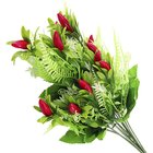 Kit 4 Ramos Decoração Arranjo Pimenta Artificial Plástico 12