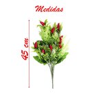 Kit 4 Ramos Decoração Arranjo Pimenta Artificial Plástico 12