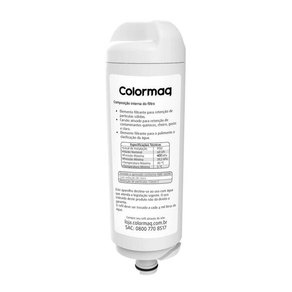 Kit 4 Refil Filtro Colormaq Purificador Acqua