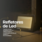 Kit 4 Refletor De Led Externo 150w Branco Quente 3000k Ip66