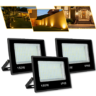 Kit 4 Refletor De Led Externo 150w Branco Quente 3000k Ip66