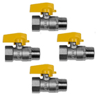 Kit 4 Registro Válvula Esférica Reta Rm X Rf 1/2'' Pex Gás