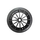 Kit 4 Roda Aro Plástico 1" Preto Sem Pneu E Câmara - Cni