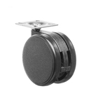 Kit 4 Rodinhas 100mm Preto Para Racks Estantes Móveis