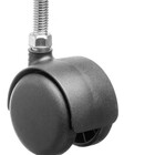 Kit 4 Rodinhas 50mm Haste Rosca 3/8 Ou 5/16 - 3/8x1"