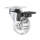 Kit 4 Rodinhas Giratória Rodizio Móveis Médio Com Freio