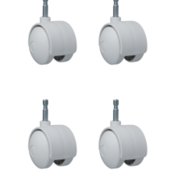 Kit 4 Rodinhas Rodizio 40mm C/bucha Branco