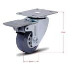 Kit 4 Rodízio Linha Bp Placa 2" 50mm Anti Risco Móveis 2 Com