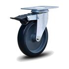 Kit 4 Rodízios Anti Risco Móveis 6" 153mm 340kg Com Freio - C