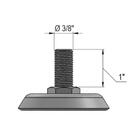 Kit 4 Rodízios Série 10 Inox Espiga 50mm Nylon Com Freio 200k