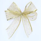 Kit 4 Rolo Fita Aramada Dourada Gliter Decoração Natal 2,5m