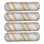 Kit 4 Rolo P/ Pintura Lã Antirrespingo Econômico 23cm Tigre