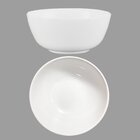 Kit 4 Saladeira Tigela Branca 1,5 Litros De Vidro 20,3cm