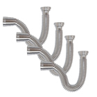 Kit 4 Sifão Click Universal Flexível Cromado Estrela