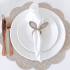 Kit 4 Sousplat Jogo Americano Suspla Candian 38cm  - Bege