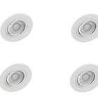 Kit 4 Spot Embutir Mr16 Redondo Branco Face Plana - Saveenegy