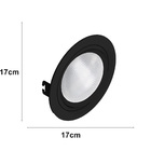 Kit 4 Spot Embutir Par30 Redondo Preto Face Plana - Saveenergy