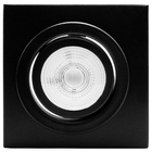 Kit 4 Spot Plafon Sobrepor Box Quadrado Par20 Preto + Led 7w