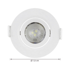 Kit com 4 unidades Spots de Embutir LED 3W Redonda Branca Bivolt Inspire