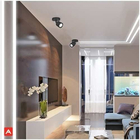 Kit 4 Spots Led Com Canopla 7w 6500k Preto Bivolt