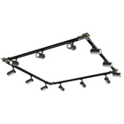 Kit 4 Spots para Trilho com 4 Conectores LED Luz Amarela Bivolt 9W Inspire