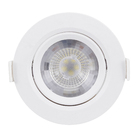 Kit com 4 unidades Spots Redondos de Embutir LED 5W Branca Bivolt Inspire