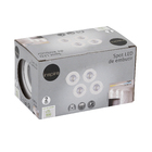 Kit com 4 unidades Spots Redondos de Embutir LED 5W Branca Bivolt Inspire