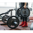 Kit 4 Suporte Anilhas Expositor Parede Aço Academia