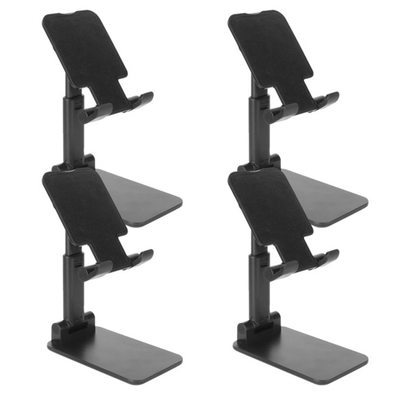 Kit 4 Suporte De Mesa Universal Para Celular Apoio Ajustável