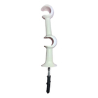 Kit 4 Suporte Varão Duplo Cortina C/ Ponteira 19-19mm Branco