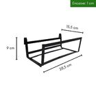 Kit 4 Suportes com Jardineira Azul para Jardim Vertical