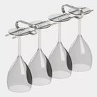 Kit 4 Suportes Para Taças 40cm Cromado Adega Bar Vinho Schmitt